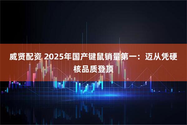 威贤配资 2025年国产键鼠销量第一：迈从凭硬核品质登顶